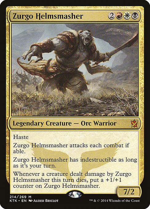 Image of Zurgo Helmsmasher Khans of Tarkir (KTK) #214