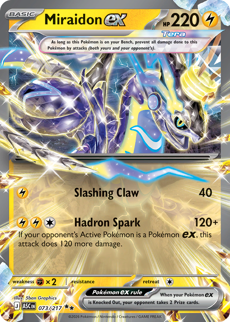 Miraidon ex #73 Ascended Heroes en