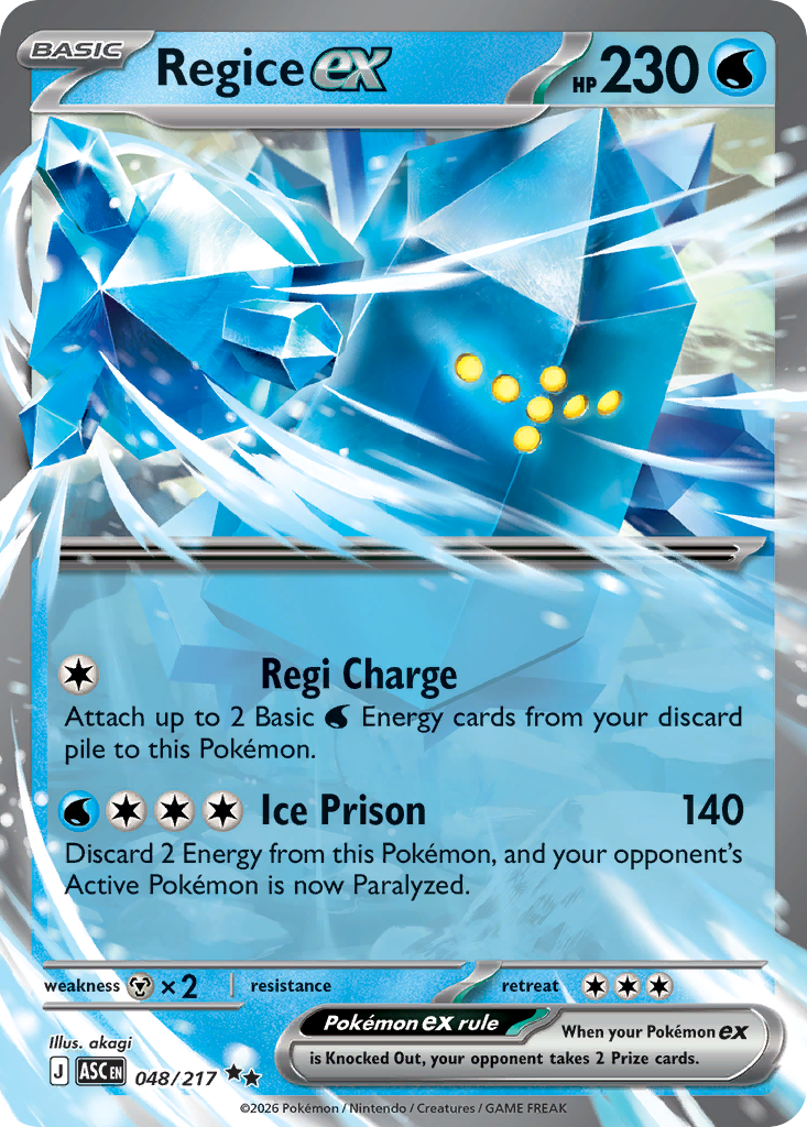 Regice ex #48 Ascended Heroes en