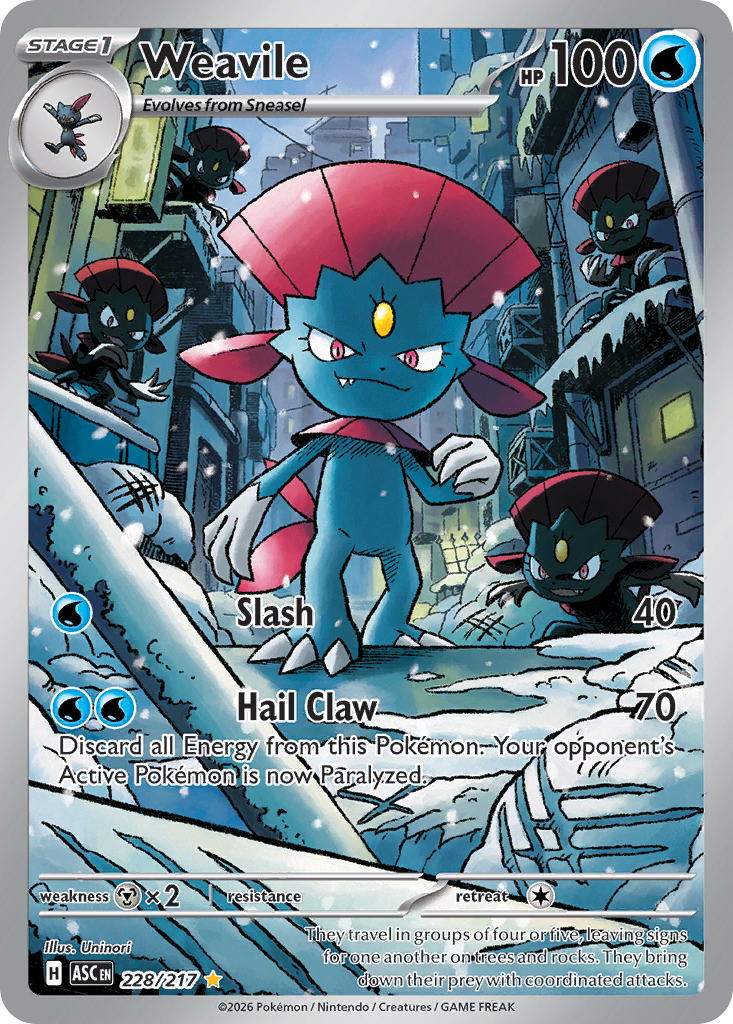 Weavile #228 Ascended Heroes en