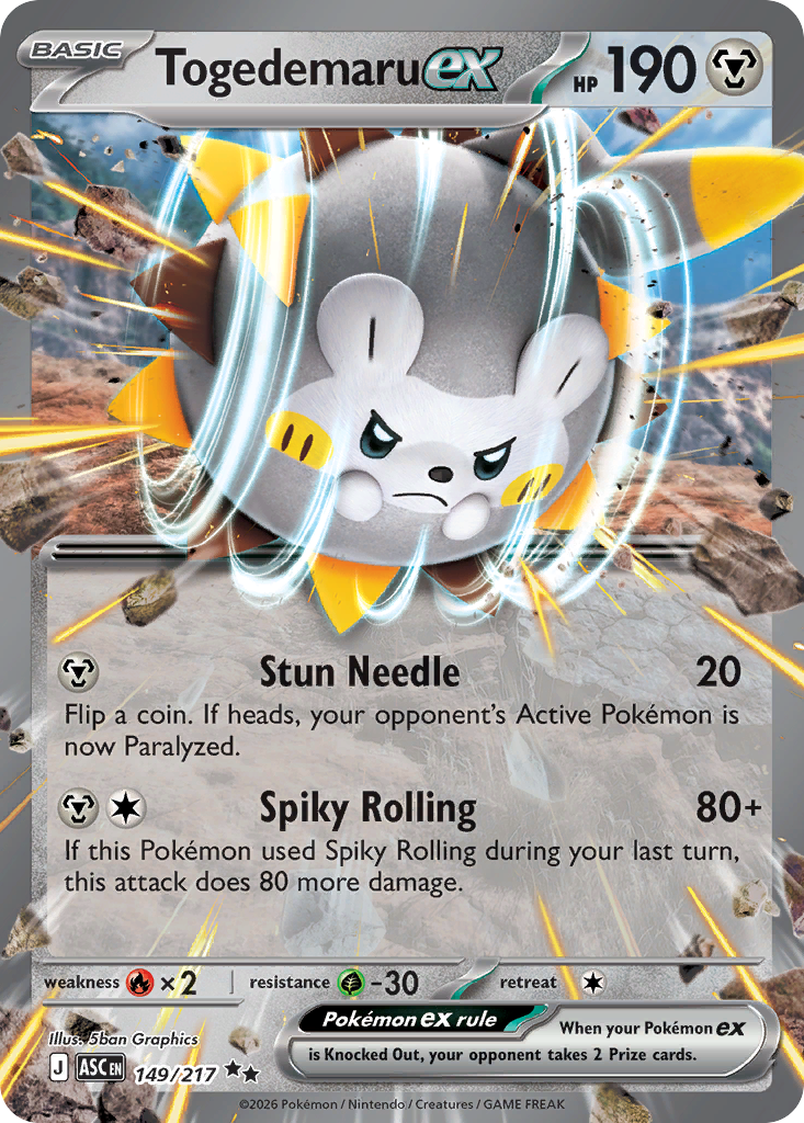 Togedemaru ex #149 Ascended Heroes en