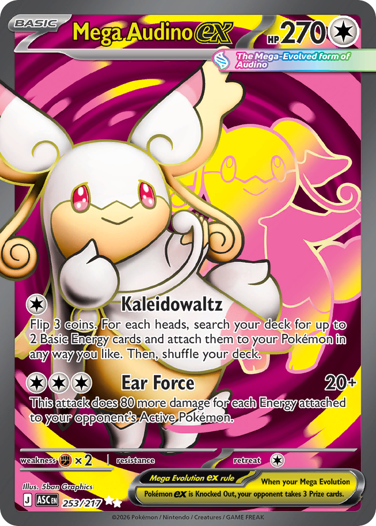 Mega Audino ex #253 Ascended Heroes en