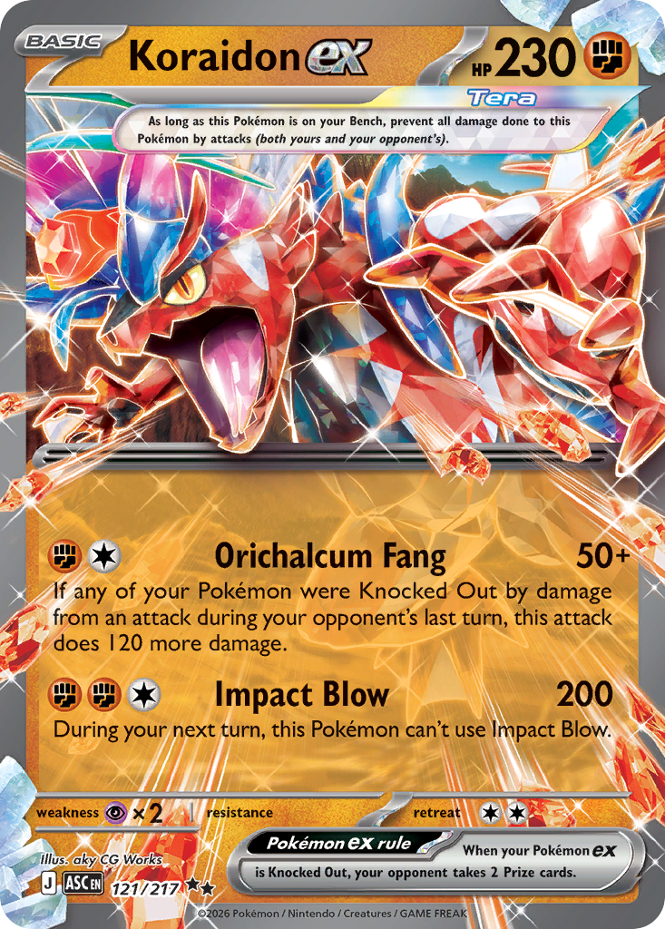 Koraidon ex #121 Ascended Heroes en