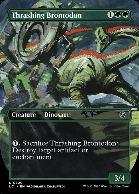 Image of Thrashing Brontodon The Lost Caverns of Ixalan (lci) #329