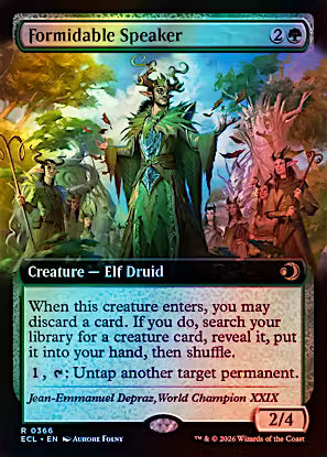 Formidable Speaker 366 (Showcase Foil) - Lorwyn Eclipsed - MTG