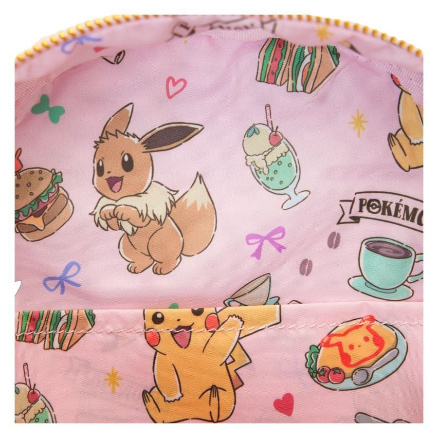 Loungefly Pokemon Cafe Pickachu & Eevee 10" Faux Leather Mini Backpack - Pop Culture Larrikin 