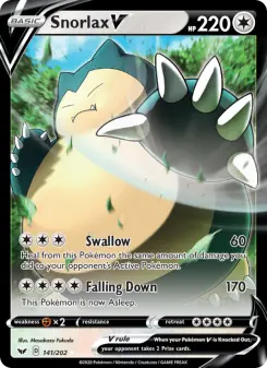 Image of Snorlax V Sword and Shield (SSH) #141