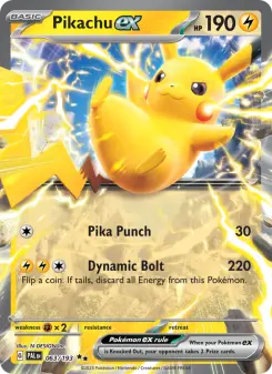 Image of Pikachu ex Paldea Evolved (PAL) #063