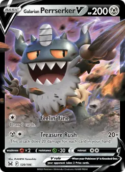 Image of Galarian Perrserker V Lost Origin (LOR) #129