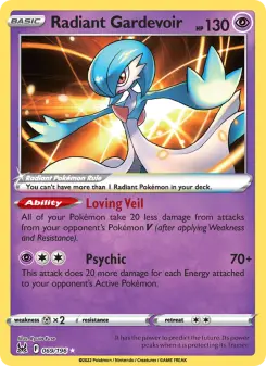 Image of Radiant Gardevoir Lost Origin (LOR) #069