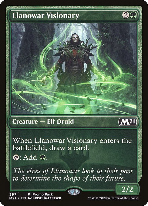 Image of Llanowar Visionary Core Set 2021 (m21) #397