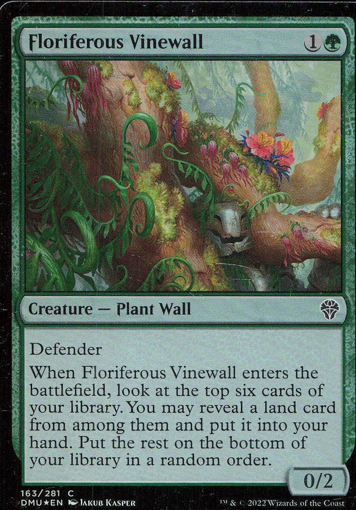 Floriferous Vinewall