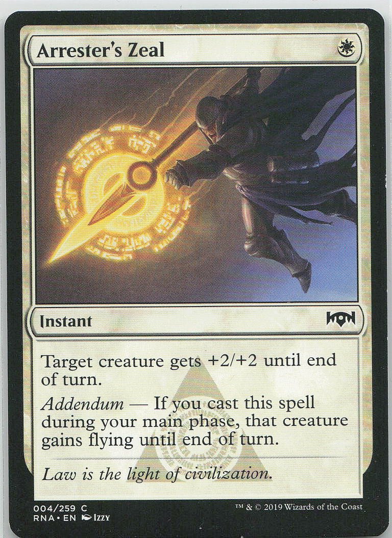 Arrester's Zeal