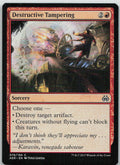 Destructive Tampering
