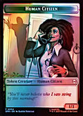 Image of Human Citizen // Treasure - MTG SPM Foil - Pop Culture Larrikin 