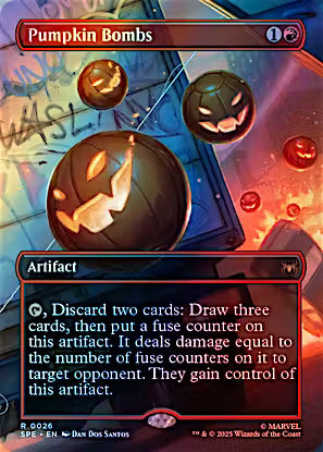 Image of Pumpkin Bombs 26 - Marvel's Spider-Man Eternal - MTG Holo PCL - Pop Culture Larrikin 