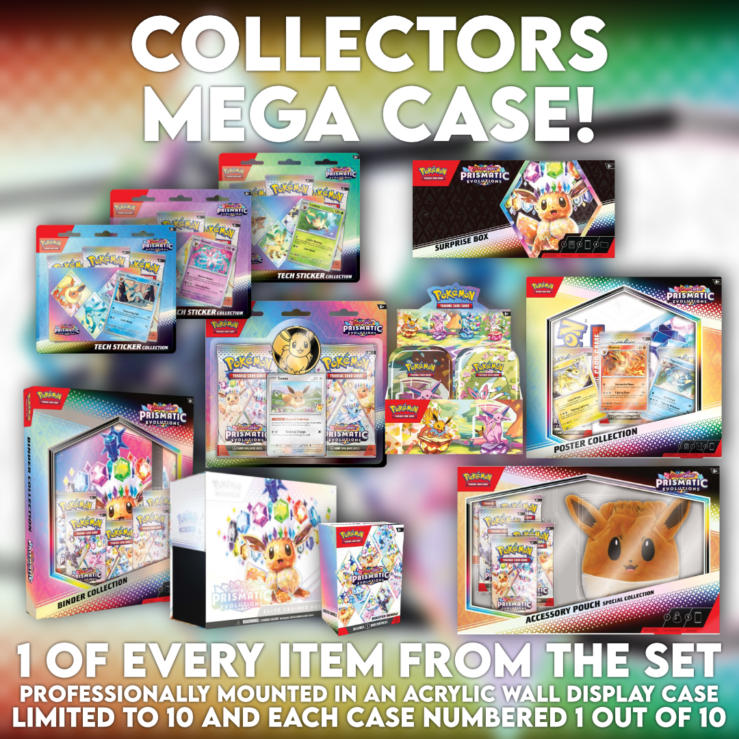 Prismatic Evolutions - Collectors Mega Case - Limited Edition 1 of 10 - Pop Culture Larrikin 