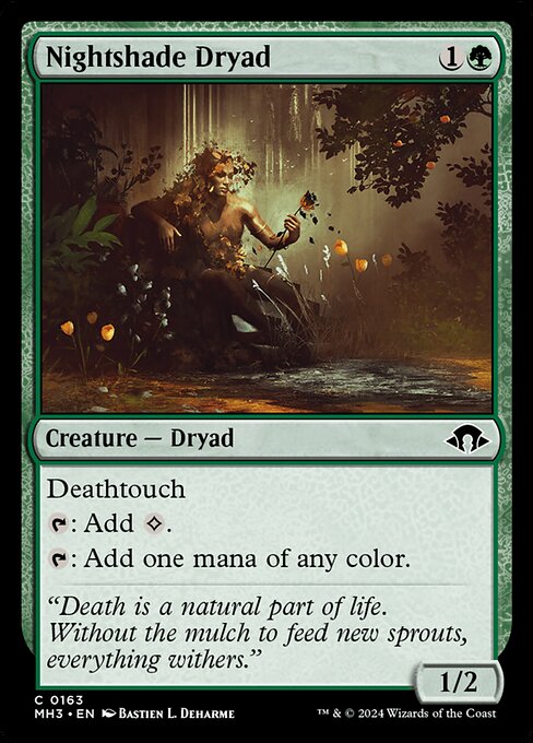 Image of Nightshade Dryad Modern Horizons 3 (MH3) #163