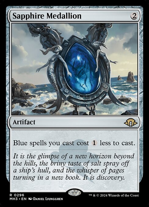 Image of Sapphire Medallion Modern Horizons 3 (MH3) #296