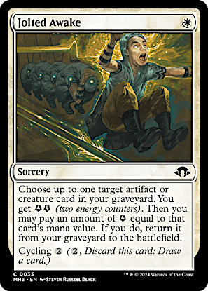 Jolted Awake #392 Foil Retro Frame Modern Horizons 3 en