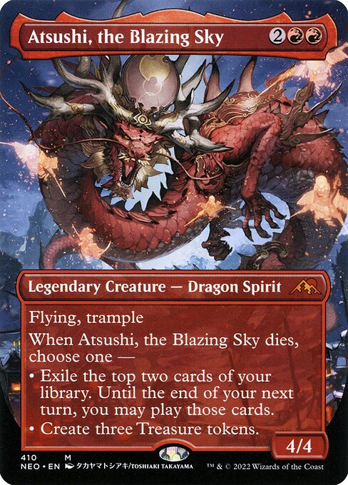 Image of Atsushi, the Blazing Sky Kamigawa: Neon Dynasty (NEO) #410