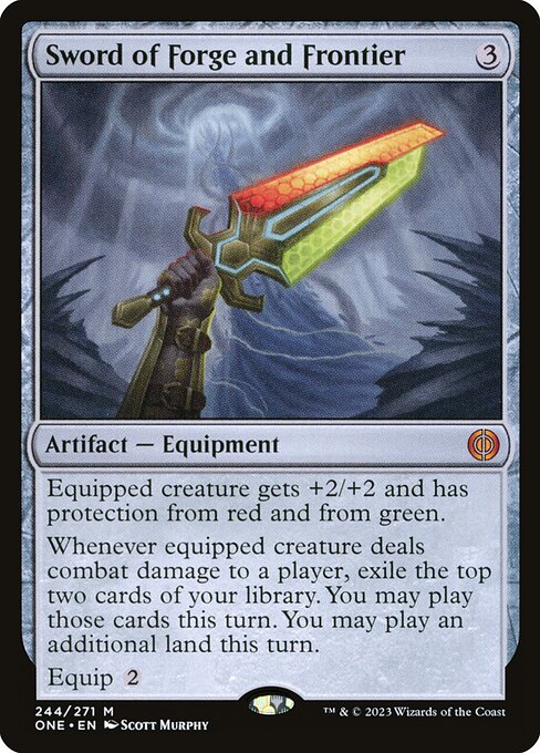 Image of Sword of Forge and Frontier Phyrexia: All Will Be One (ONE) #244