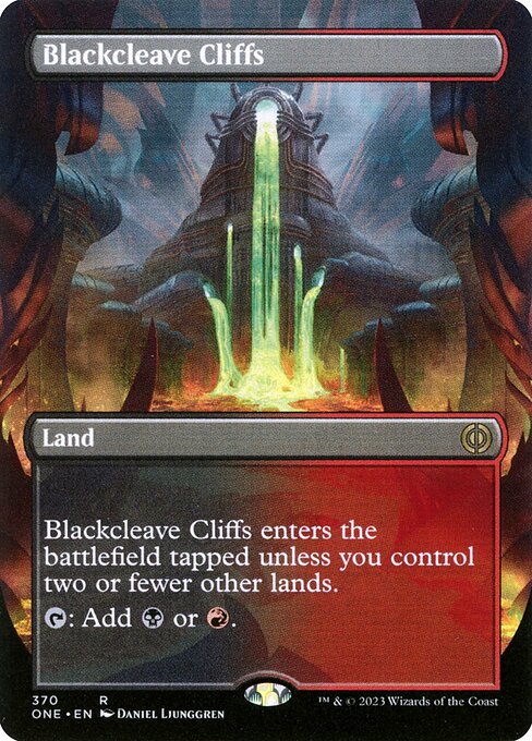 Image of Blackcleave Cliffs Phyrexia: All Will Be One (ONE) #370