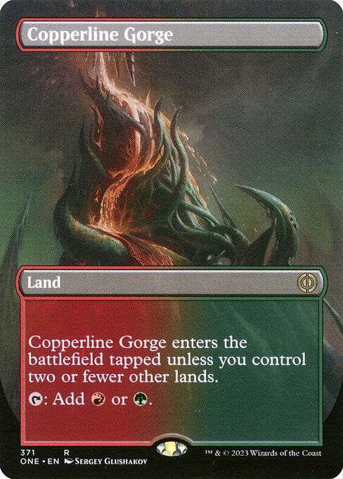 Image of Copperline Gorge Phyrexia: All Will Be One (ONE) #371