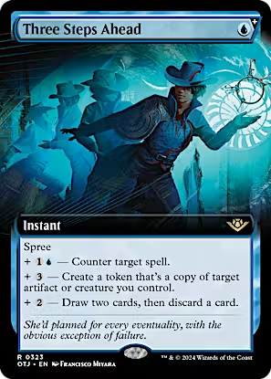 Three Steps Ahead - 323 Extended Art - Outlaws of Thunder Junction - MTG