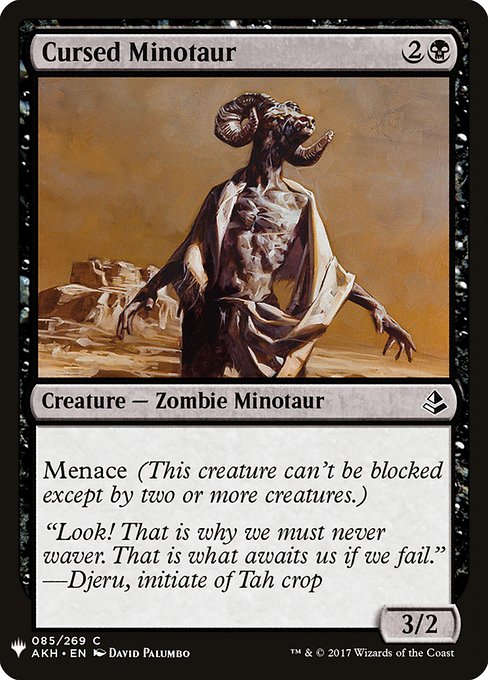 Image of Cursed Minotaur The List (plst) #AKH-85