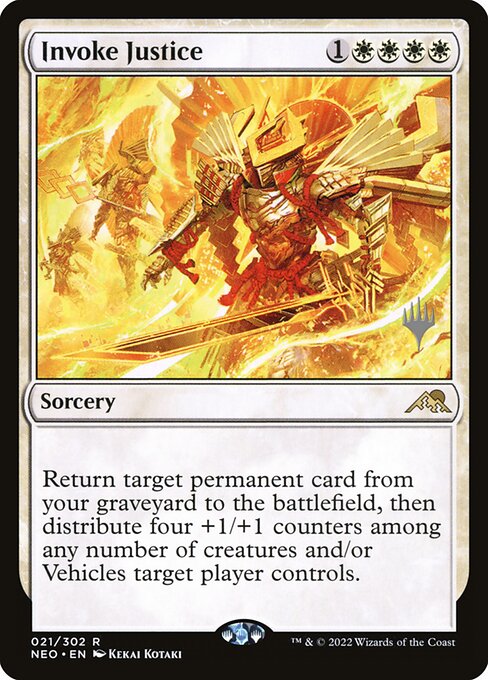 Image of Invoke Justice Kamigawa: Neon Dynasty Promos (pneo) #21p