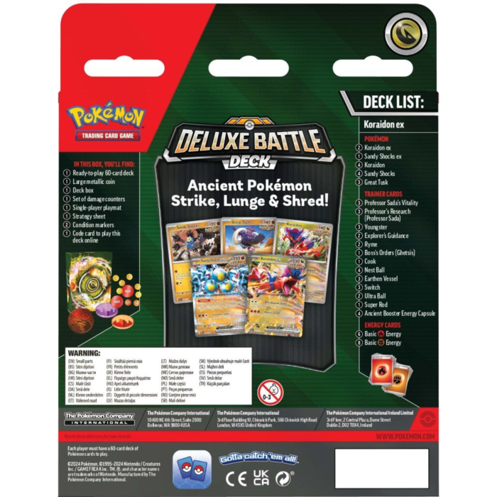 Pokemon TCG: Koraidon Ex Deluxe Battle Deck