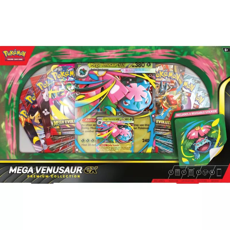 Image of Pokemon Tcg: Mega Venusaur Ex Premium Collection Box - Pop Culture Larrikin 