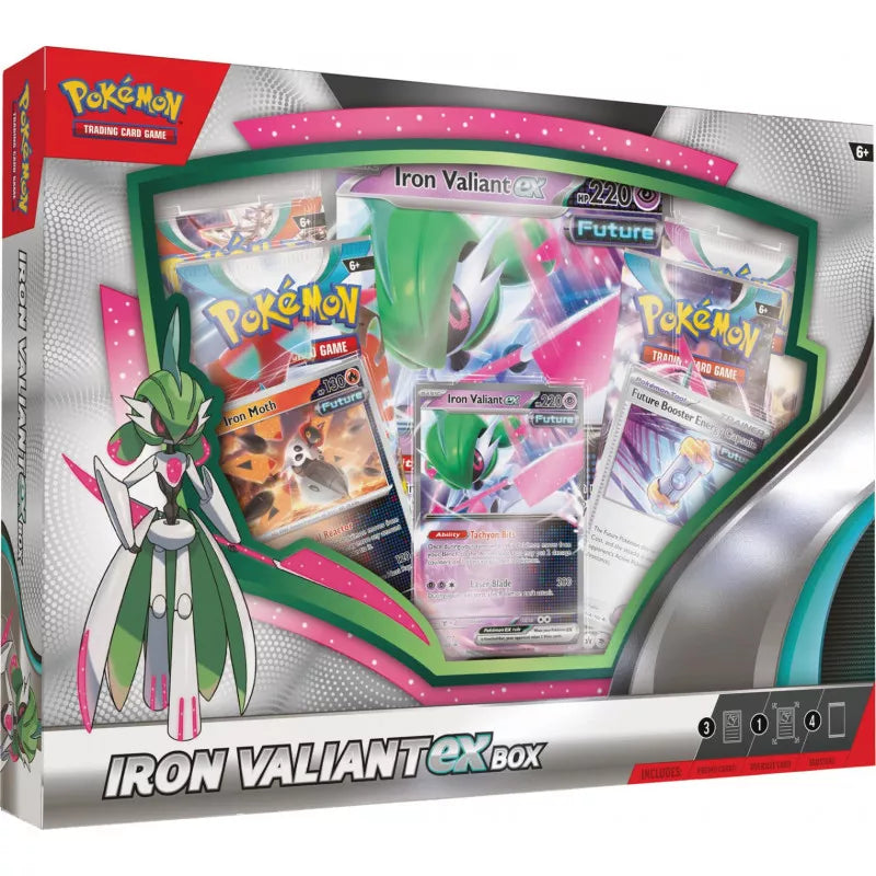 Pokemon TCG Roaring Moon/ Iron Valiant EX Box