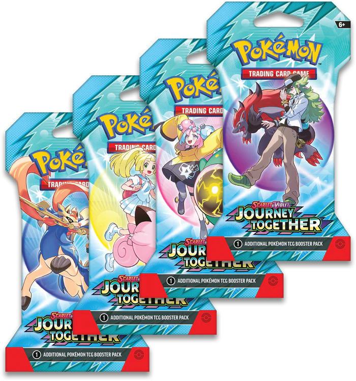 SLEEVED POKEMON SV9 JOURNEY TOGETHER PACK (4 Pack) - Pop Culture Larrikin 