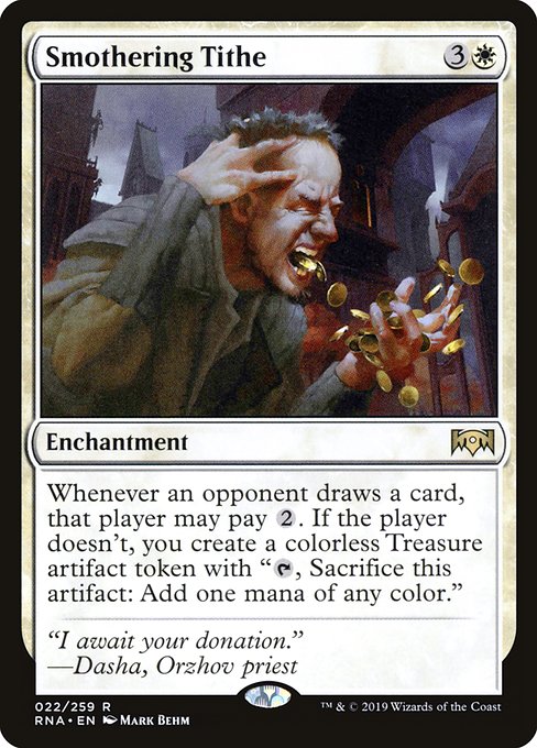 Image of Smothering Tithe Ravnica Allegiance (rna) #22