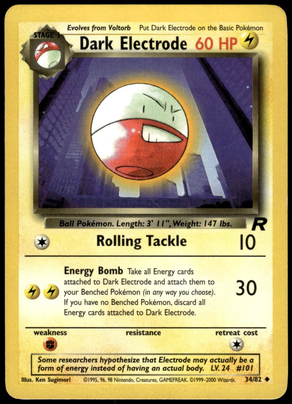 Dark Electrode #34 RO Team Rocket en Pokemon