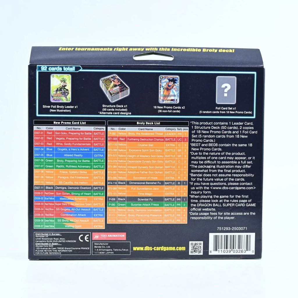 Dragon Ball Super Card Game Magnificent Collection: Forsaken Warrior - Broly: Br Ver.