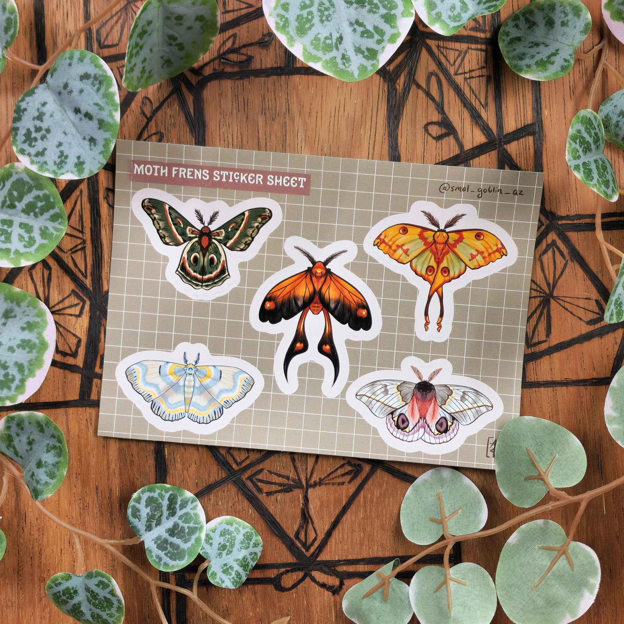 Moth Sticker Sheet - The Murmuring Mystic - Pop Culture Larrikin 