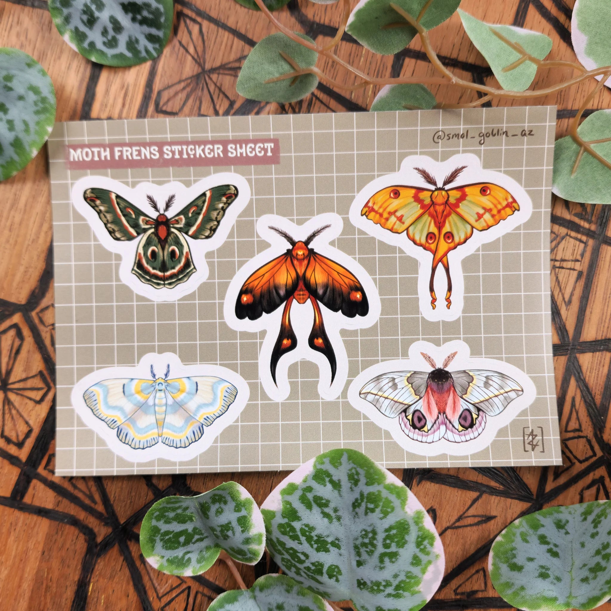Moth Sticker Sheet - The Murmuring Mystic - Pop Culture Larrikin 