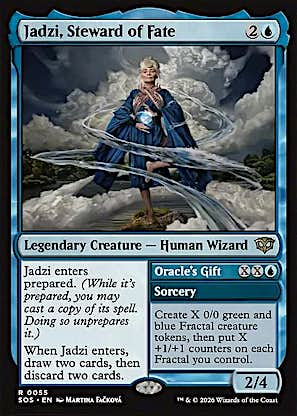 Jadzi, Steward of Fate // Oracle's Gift #55 Secrets of Strixhaven en