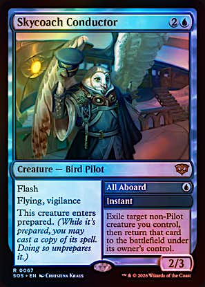 Skycoach Conductor // All Aboard #67 Foil Secrets of Strixhaven en
