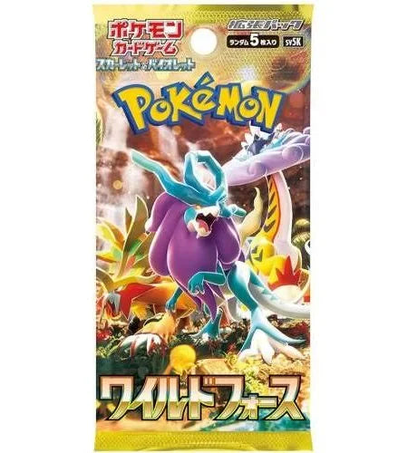 Pokemon Wild Force sv5K - Booster Pack - Japanese Pokemon TCG