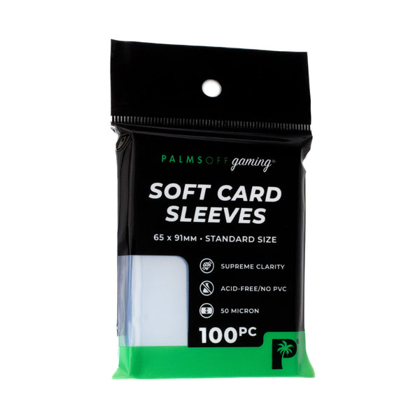 Soft Card Sleeves - Standard Size - 100pc - Palms Off Gaming
