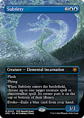 Subtlety (Borderless) 45 - MH3 Special Guests - MTG