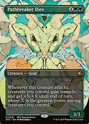Pathbreaker Ibex (Borderless) 91 - DFT Special Guests - MTG