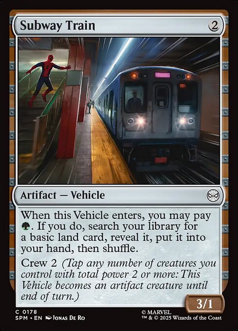 Image of Subway Train Marvel's Spider-Man (spm) #178