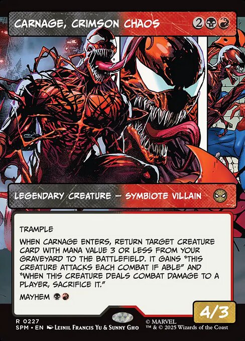 Image of Carnage, Crimson Chaos Marvel's Spider-Man (SPM) #227