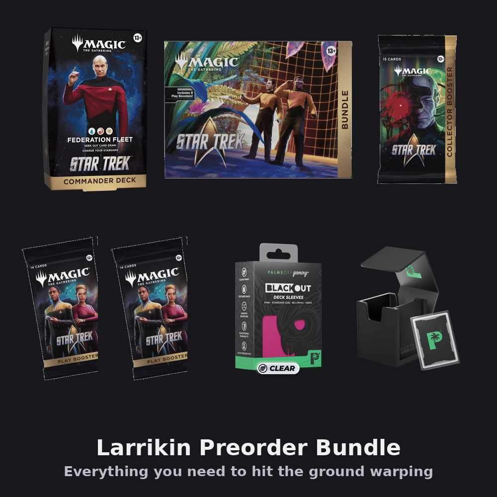 MTG Star Trek Larrikin Preorder Bundle – contents (rotating)