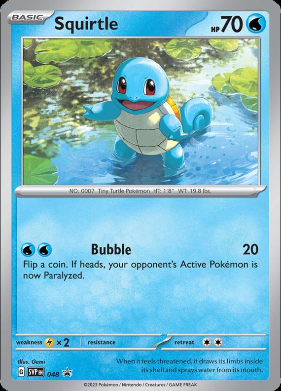 Image of Squirtle Scarlet and Violet Promos (svp) #048